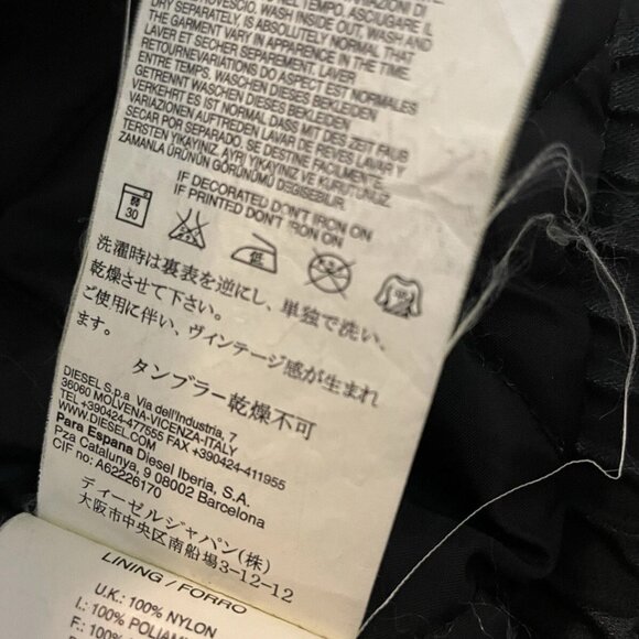 Rare Diesel Leather Pilot Bomber Jacket Men size (M) - Picture 7 of 8